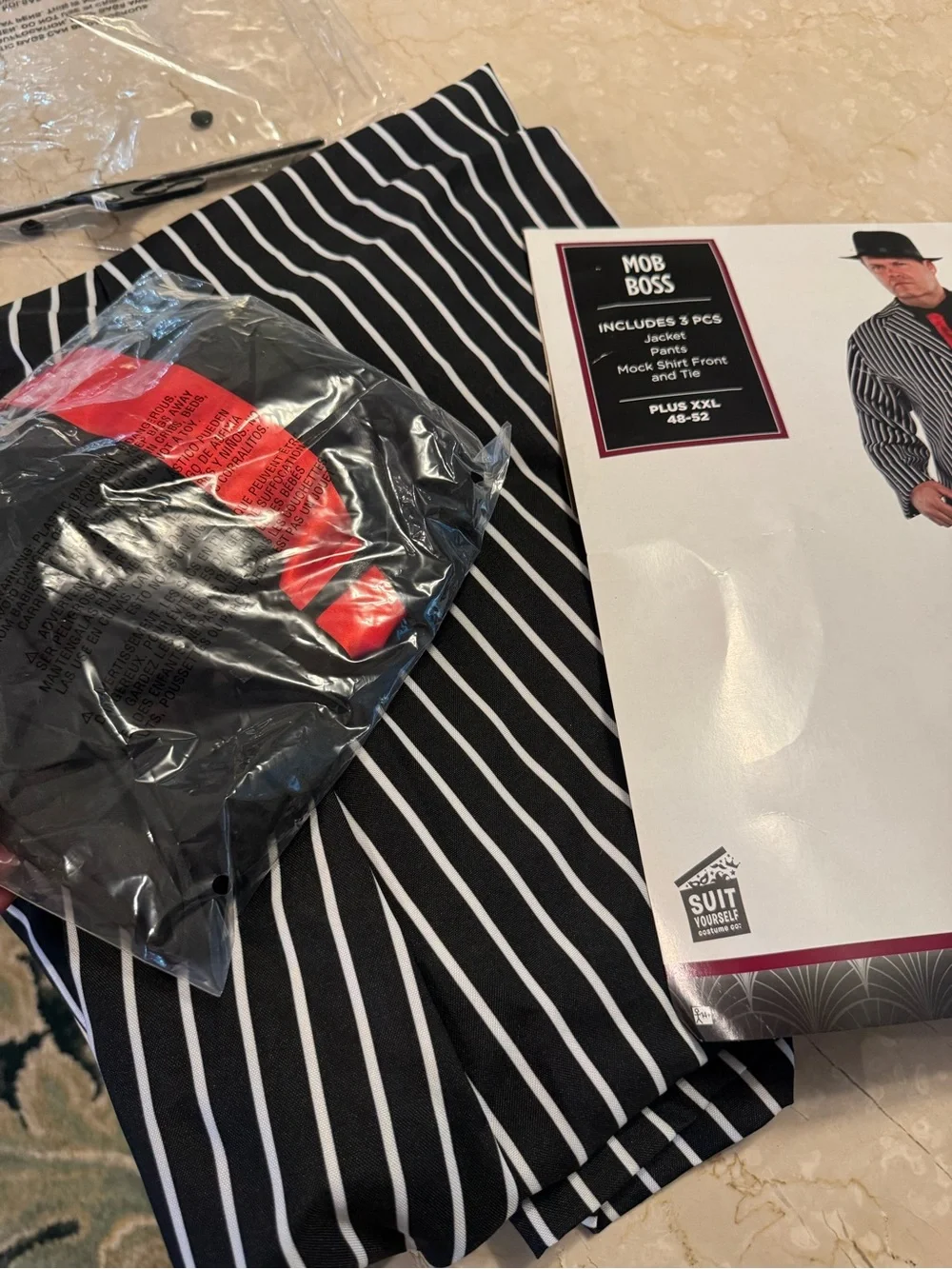 Mob Boss Gangster Costume Plus XXL Halloween- jacket not included